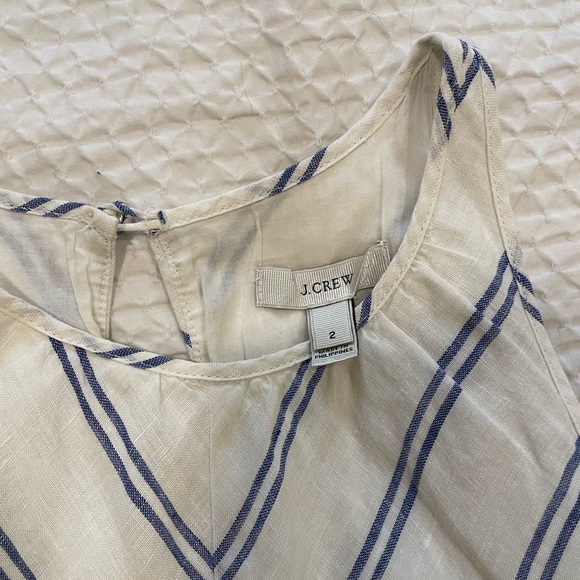 J. Crew White and Blue Striped Maxi Dress - Picture 4 of 4